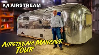 MANCAVE Full of Airstreams Tour - Vintage Travel Trailers & Restoration Campers