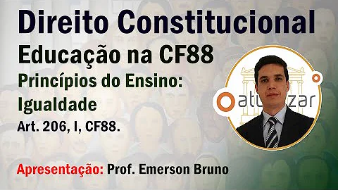 O que diz o artigo 206 da Constituição de 1988?