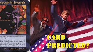 Illuminati Card Enough Is Enough And Game Related To Trump Assassination