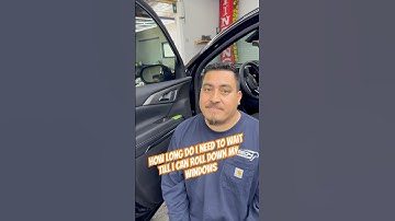 How long do you need to wait to roll down your windows after your tint is installed?