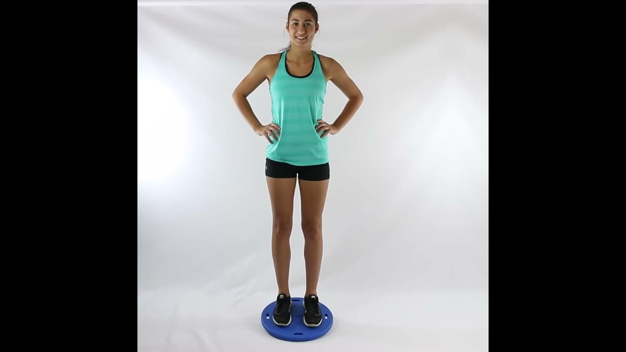 Using the CanDo® Balance Board Combo™ Wobble / Rocker Board YouTube