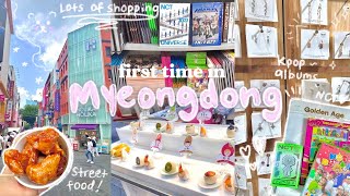 Korea diaries  | first time in myeongdong, shopping, nct unboxing, hauls