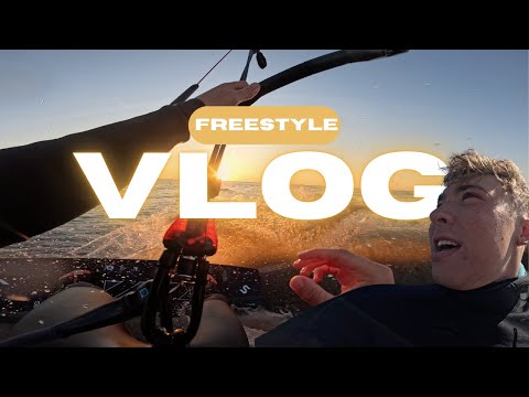 First freestyle session after over a year // Kitesurfing lightwind VLOG