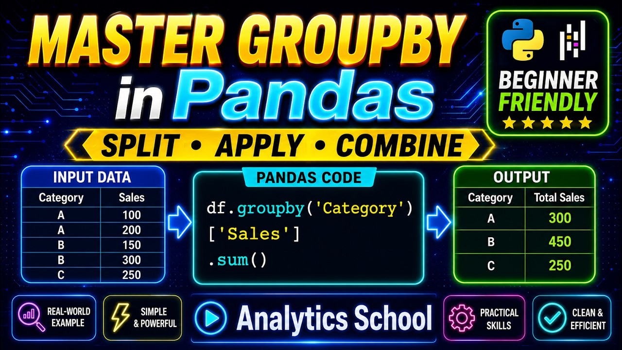 Mastering Groupby in Pandas | Data Analysis with Python Tutorial - YouTube