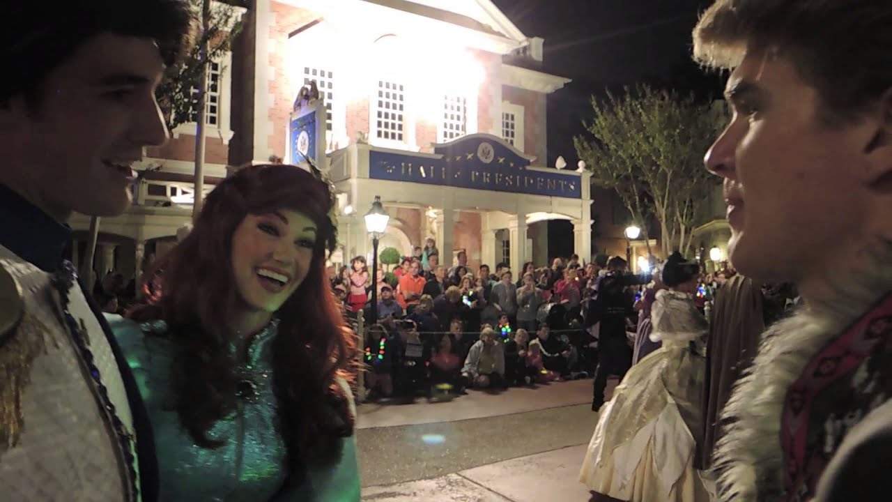 Disney Christmas Parade with the Royals Walking and Greeting Tommy!