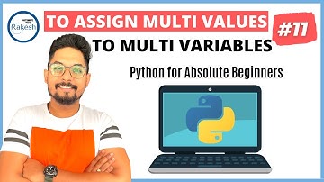 #11 Python-zelfstudie voor beginners | Hoe u meerdere waarden aan meerdere variabelen toewijst in...
