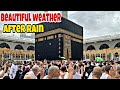 Beautiful weather in mecca after rain  rainy weather in mecca  za media