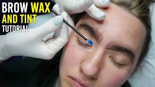 How To Do A Simple Brow Wax And Tint Your Eyebrows (Tutorial)