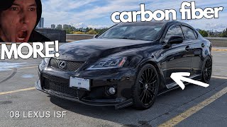 lexus isf installing NOVEL carbon fiber fender ducts