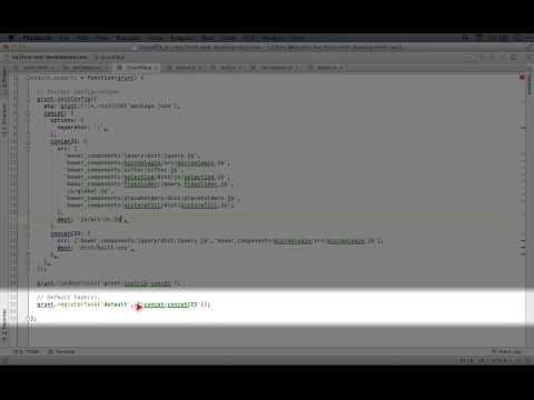529. Wrapping up the configuration of our JavaScript concatenation and generating concatenated file
