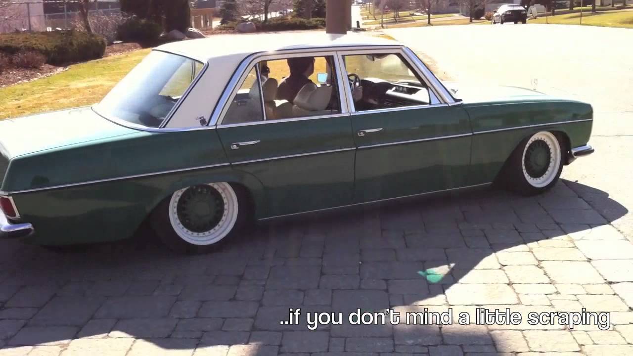 Copy of The Colour of Money Custom W115 Mercedes on air ride YouTube