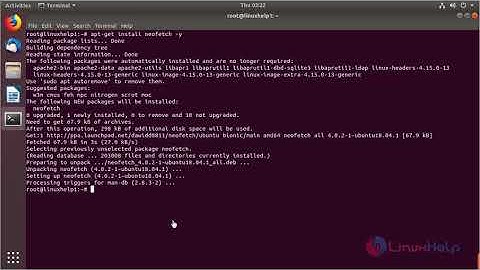 How to install Neofetch 4.0.2 on Ubuntu 18.04