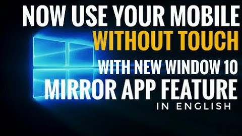 Now Use your mobile phone Without Touch Or Pickup in Hand While using PC/Laptop