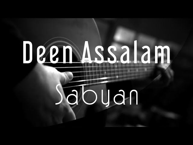Deen Assalam - Sabyan ( Acoustic Karaoke / Instrumental ) class=
