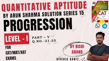 #Progression_series part 5 Quantitative Aptitude by Arun Sharma Solution Series 5 (#cat_mat )