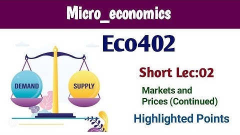 Eco402 short lecture:02 | Eco402 lesson:02 | microeconomics | learn with Mdm | best short lectures |