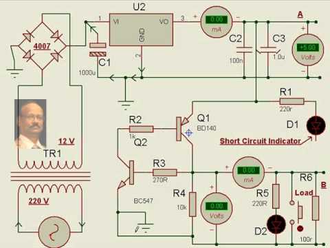 Practical Electronics Mini Project DC power supply short ... aquabot wiring diagram 