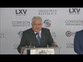 Conferencia de prensa de legisladores del Grupo Parlamentario de Morena