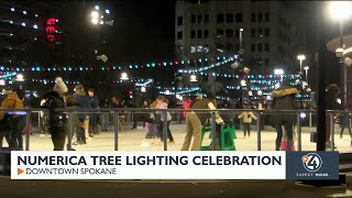 Numerica tree lighting celebration
