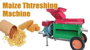 Automatic Corn Threshing Machine | High Efficiency Maize Shelling Machine for Threshing Corn