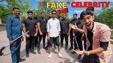 *FAKE CELEBRITY* IN PUBLIC PRANK🤣 (With 10 Bodyguards)- नकली अरबपति | Crazy Public Reaction