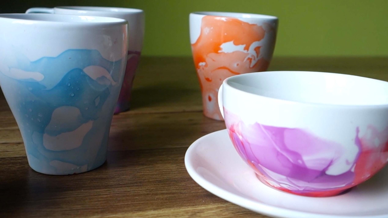1. DIY Nail Polish Marbled Coffee Mugs - wide 10