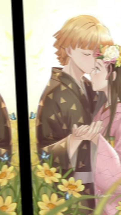 Nezuko x Zenitsu #demonslayer #kimetsunoyaiba #nezukoxzenitsu