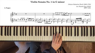 Violin Sonata No. 1 in G minor, BWV 1001: 2. Fugue (piano transcription)