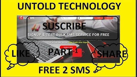 Fast 2 SMS PART 1 , SIGNUP, USAGE,