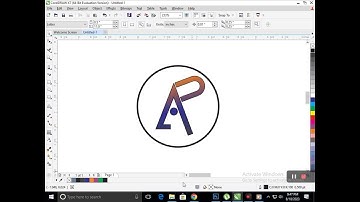 AP Logo in Corel Draw. Corel Draw Tutorial. #logo #logodesign #coreldraw