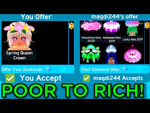 From Poor To Rich Royale High Trading Paperclip Challenge Roblox