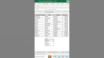 How to Use Unique Formula in Excel #excel  #shorts
