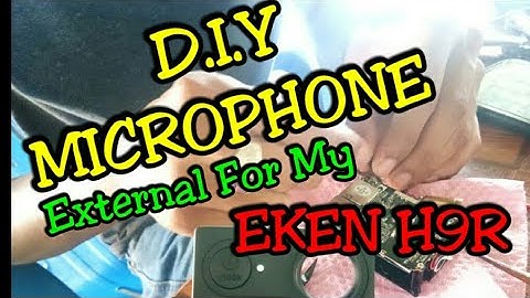 Eken H9R | DIY External Mic Audio Test & Video
