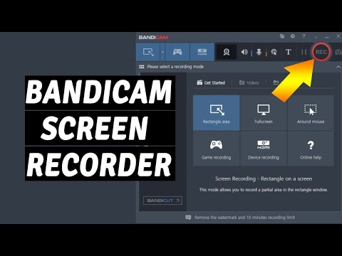 Bandicam Screen Recorder Tutorial - how to use bandicam screen recorder