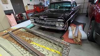 Repadding the front seat in my 1959 Chevrolet plus installing seatbelts Part 2