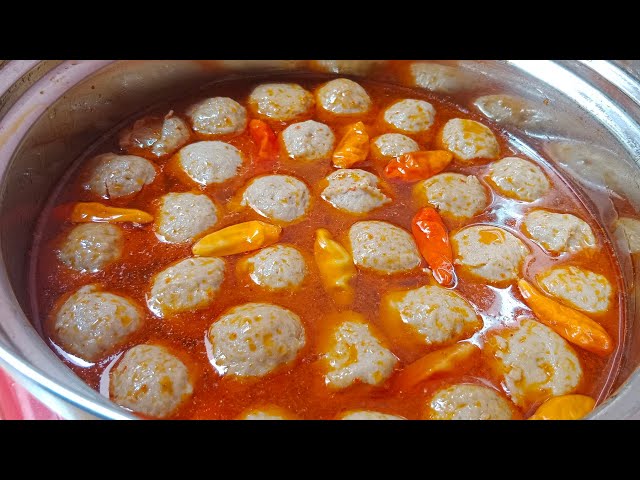 RESEP PENTOL BAKSO KUAH MERCON - YouTube