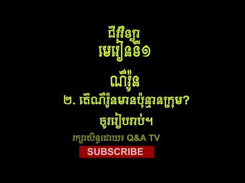 មេរៀនទី១ ណឺរ៉ូន ២. តើណឺរ៉ូនមានប៉ុន្មានប្រភេទ? ចូររៀបរាប់។ | Q&A TV