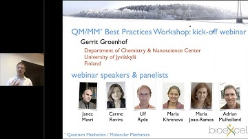 QM/MM Best Practice Workshop: Kick-off webinar