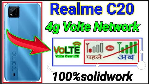 Realme C20 4g Volte Network problem | how to solve network problem Realme C20