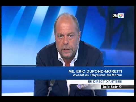 Intervention de Me Dupond Moretti  invité du journal  sur 2M