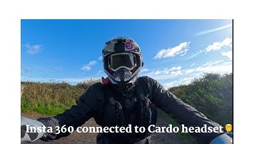 Insta360 connected to the Cardo headset- not quite there yet…