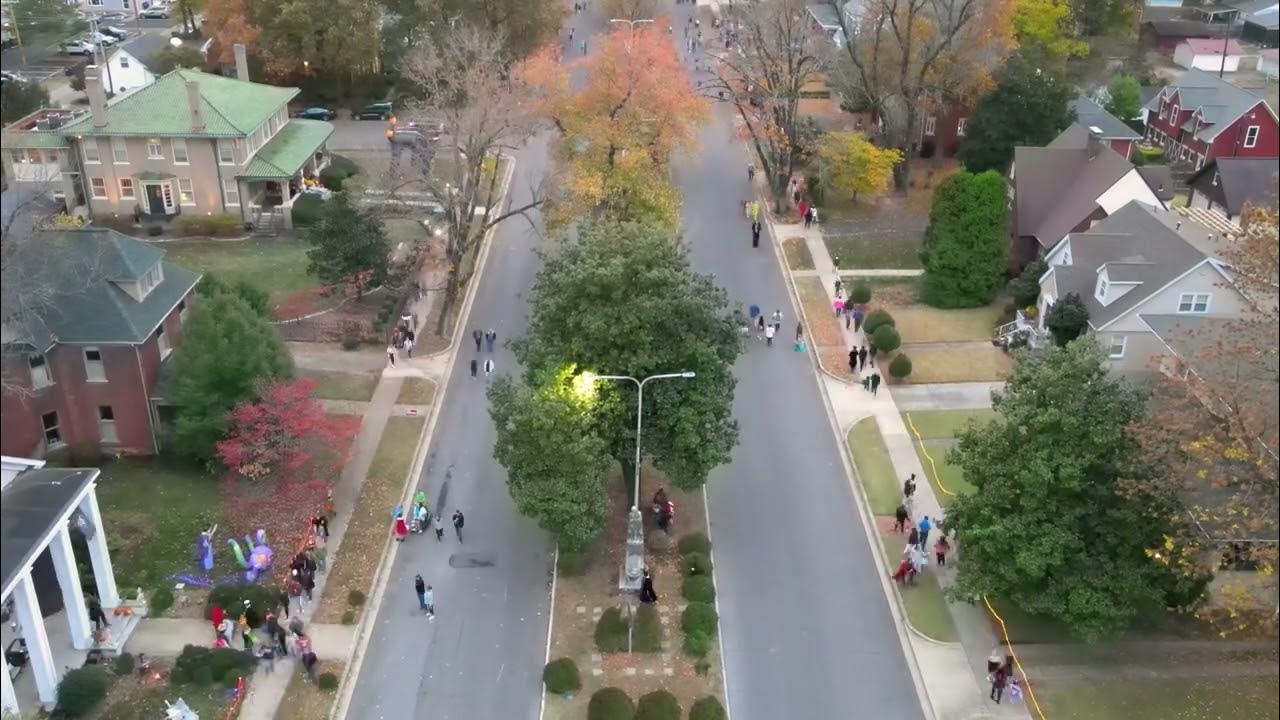 Jefferson St. Paducah Kentucky. Halloween Trick or Treat 2022 drone