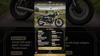 Triumph Bonneville 400 GLOBAL UNVEIL TODAY! Baby Bonnie is Here 🔥 | Price & Rivals Triumph Bonneville 400 GLOBAL UNVEIL TODAY! Baby Bonnie is Here 🔥 | Price & Rivals