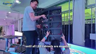 How to Install EA-Flex Flexible LED Display by bracket | EagerLED LED Display Installation Guide