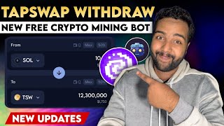 TapSwap Mining Withdrawal Update  Solana Tapswap News | PixelVerse New Mining Bot  Next Notcoin