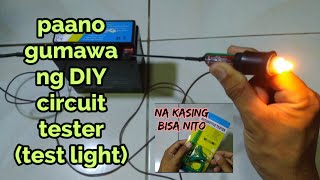 DIY test light o circuit tester paano gumawa