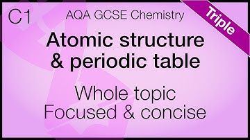 Whole of Unit 1, AQA GCSE Chemistry - Atomic Structure and the periodic table