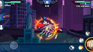 🔥💥 Epic Gameplay Alert! Thunder vs Steel Man Mark I in Stickman Heroes Battle‼️ screenshot 5