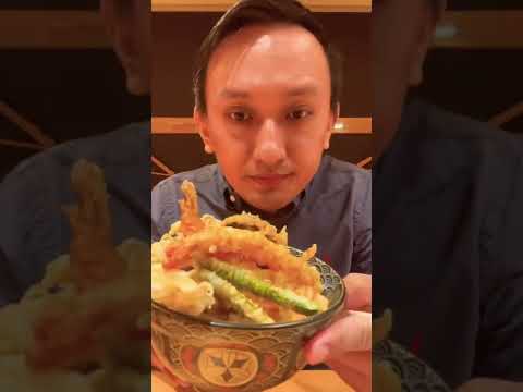 【Japanese halal restaurant short review】 Itsuki tempra donburi, Ginza Tokyo, Japan