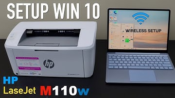HP LaserJet M110we Wireless Setup Windows Laptop, Wireless Printing Video.